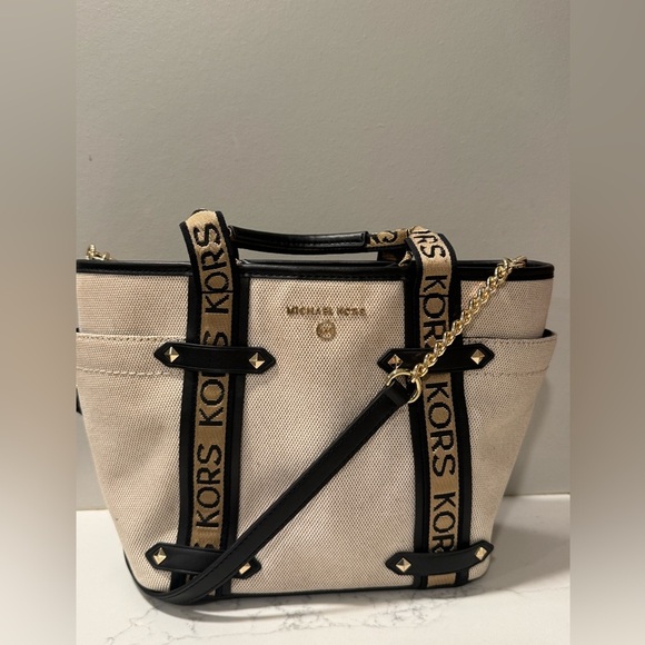 Michael Kors Small Canvas Tote Bag - Picture 2 of 14